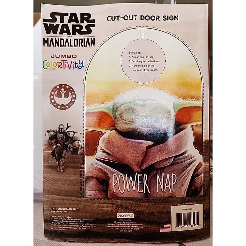 STAR WARS THE MANDALORIAN JUMBO COLORTIVITY BOOK 190 Pages